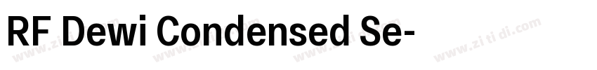 RF Dewi Condensed Se字体转换